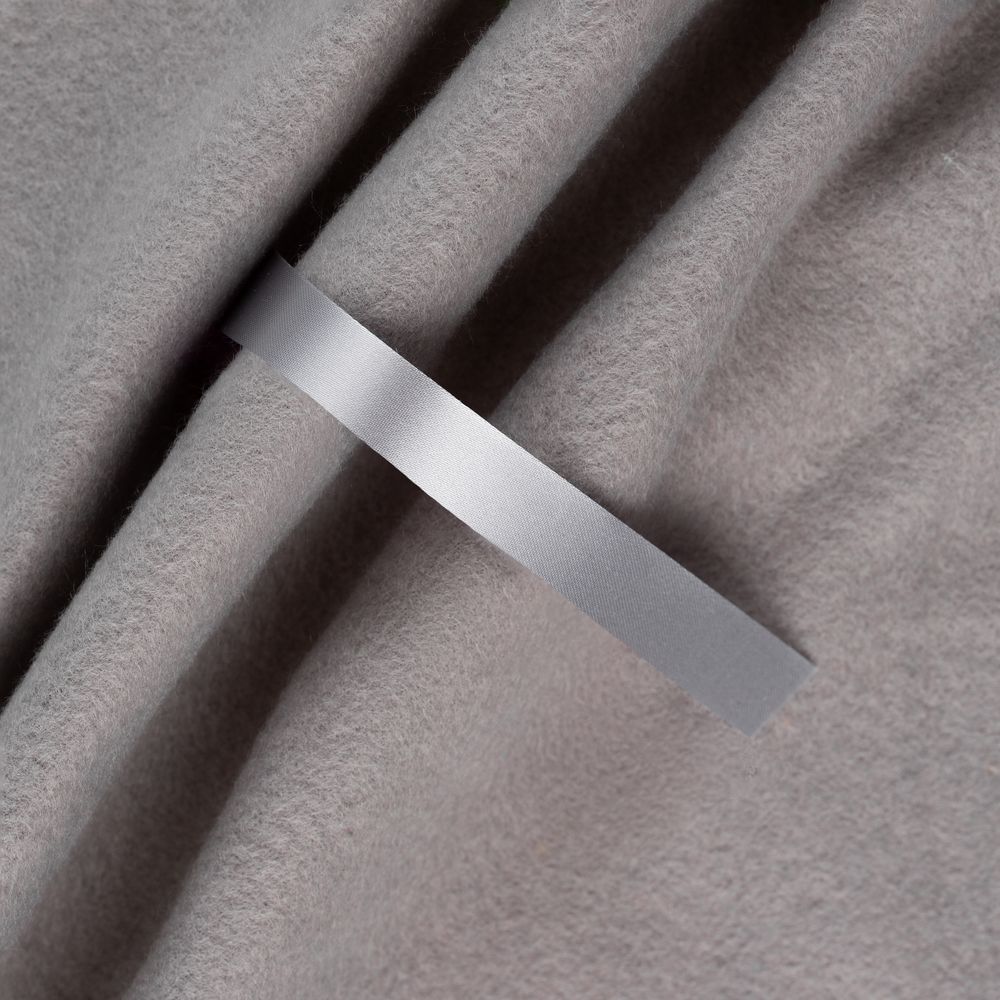 Лента сатиновая Satin 10 М, серая, 80 см